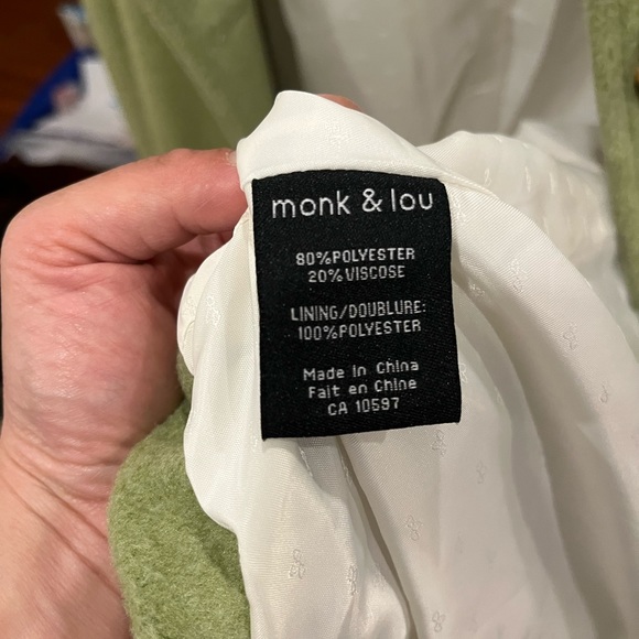 monk & lou oversized button up coat - Picture 2 of 3